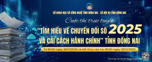 PHÁT ĐỘNG CUỘC THI TRỰC TUYẾN TÌM HIỂU VỀ CHUYỂN ĐỔI SỐ VÀ CẢI CÁCH HÀNH CHÍNH” NĂM 2025