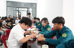Bình Long 340 công dân khám sức khỏe nghĩa vụ quân sự và công an Nhân dân