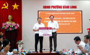 AGRIBANK CHI NHÁNH BÌNH LONG – TÂY BÌNH PHƯỚC ĐỒNG HÀNH CÙNG PHƯỜNG BÌNH LONG CHĂM LO TẾT CHO HỘ KHÓ KHĂN