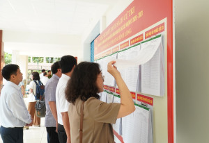 PHƯỜNG BÌNH LONG HOÀN THÀNH VIỆC NIÊM YẾT DANH SÁCH CỬ TRI