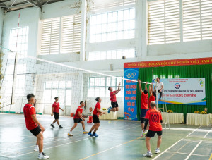 ĐỘI BẮC BÌNH LONG VÔ ĐỊCH GIẢI BÓNG CHUYỀN NAM ĐẠI HỘI TDTT PHƯỜNG BÌNH LONG