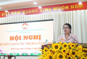 Cụm thi đua số 7 Ủy ban MTTQ Việt Nam tỉnh ký kết giao ước thi đua
