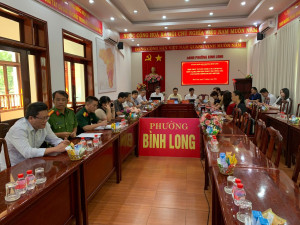 Phường Bình Long tham dự hội nghị trực tuyến  về công tác vận hành chính quyền đô thị