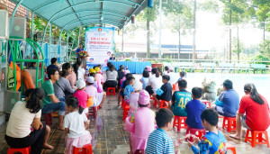 TRƯỜNG TIỂU HỌC AN LỘC A KHAI GIẢNG LỚP BƠI HÈ CHO HỌC SINH