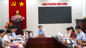 UBND phường Bình Long thông qua các kế hoạch phát triển kinh tế, văn hoá, xã hội