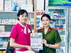 CÔNG AN PHƯỜNG BÌNH LONG RA QUÂN TUYÊN TRUYỀN, PHÒNG CHỐNG VI PHẠM QUYỀN SỞ HỮU TRÍ TUỆ