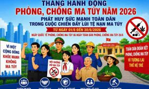 TỔ CHỨC NHIỀU HOẠT ĐỘNG HƯỞNG ỨNG THÁNG HÀNH ĐỘNG PHÒNG CHỐNG MA TUÝ