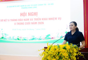 Ủy ban MTTQ Việt Nam phường Bình Long sơ kết 06 tháng đầu năm 2026