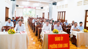 LÃNH ĐẠO PHƯỜNG BÌNH LONG DỰ HỘI NGHỊ TUYÊN TRUYỀN CÔNG TÁC BIÊN GIỚI TRÊN ĐẤT LIỀN VIỆT NAM - CAMPUCHIA