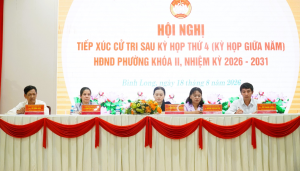 TỔ ĐẠI BIỂU SỐ 1 HĐND PHƯỜNG BÌNH LONG TIẾP XÚC CỬ TRI SAU KỲ HỌP THƯỜNG LỆ GIỮA NĂM