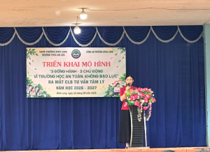 TRƯỜNG THCS AN LỘC TRIỂN KHAI MÔ HÌNH “3 ĐỒNG HÀNH – 3 CHỦ ĐỘNG”