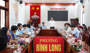 ĐOÀN KIỂM TRA AN TOÀN THỰC PHẨM THÀNH PHỐ ĐỒNG NAI LÀM VIỆC TẠI PHƯỜNG BÌNH LONG
