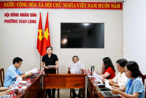 PHƯỜNG BÌNH LONG HỌP LIÊN TỊCH CHUẨN BỊ NỘI DUNG KỲ HỌP THỨ 6 HĐND PHƯỜNG KHÓA II
