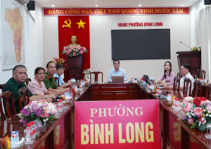 PHƯỜNG BÌNH LONG DỰ HỘI NGHỊ TRỰC TUYẾN TẬP HUẤN LUẬT TƯ PHÁP NGƯỜI CHƯA THÀNH NIÊN
