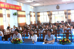 Xã Bình Minh tổ chức xem truyền hình trực tiếp Đại hội Đảng bộ tỉnh