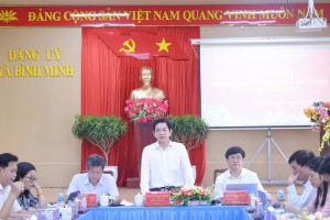 HỘI NGHỊ BAN CHẤP HÀNH ĐẢNG BỘ XÃ BÌNH MINH (KHÔNG THƯỜNG KỲ)