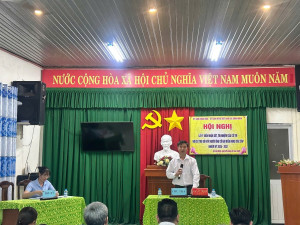 Hội nghị lấy ý kiến nhận xét, tín nhiệm của cử tri nơi cư trú đối với những người được giới thiệu ứng cử đại biểu HĐND xã nhiệm kỳ 2026–2031 tại ấp Tân Bình, xã Bình Minh