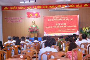 ĐẢNG ỦY XÃ BÌNH MINH THAM DỰ HỘI NGHỊ BÁO CÁO VIÊN TỈNH ỦY...