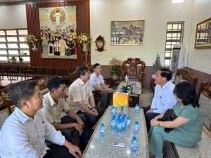 MTTQ Việt Nam xã Bình Minh thăm, vận động các cơ sở tôn giáo...