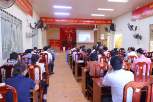 Xã Bình Minh tham dự Hội nghị trực tuyến hướng dẫn 4 thủ tục hành chính của Đảng trên môi trường điện tử.