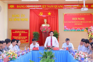 Hội nghị BCH Đảng bộ xã Bình Minh lần thứ 4 (mở rộng)