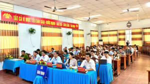 XÃ BÌNH MINH THAM DỰ HỘI NGHỊ TRỰC TUYẾN QUÁN TRIỆT NGHỊ QUYẾT SỐ 05-NQ/TU CỦA BAN CHẤP HÀNH ĐẢNG BỘ THÀNH PHỐ