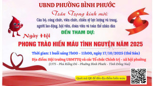 Ngày hội phong trào hiến máu tình nguyện năm 2025