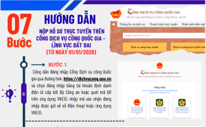 Inforgraphic - 07 bước nộp hồ sơ trực tuyến trên cổng dịch...