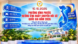 PHƯỜNG BÌNH PHƯỚC RA MẮT KHÔNG GIAN ĐỔI MỚI SÁNG TẠO, HƯỞNG ỨNG NGÀY CHUYỂN ĐỔI SỐ QUỐC GIA 10-10