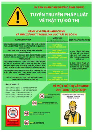 Tuyên truyền Pháp luật về Trật tự Đô thị, các hành vi vi phạm hành chính và mực xử phạt