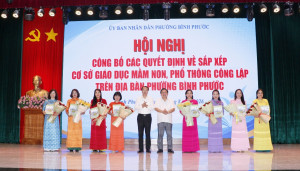 Phường Bình Phước công bố các quyết định về sắp xếp cơ sở...