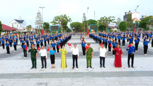 Phường Bình Phước đồng diễn xếp chữ chào mừng thành lập thành phố Đồng Nai