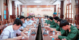 Phường Bình Phước đón quân nhân hoàn thành nghĩa vụ quân sự tại ngũ trở về địa phương