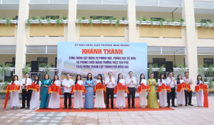 Phường Bình Phước khánh thành công trình xây dựng 29 phòng học, phòng chức năng trường THCS Tân Phú chào mừng thành lập thành phố Đồng Nai