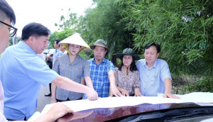 Bí thư Đảng ủy, Chủ tịch HĐND phường Bình Phước Giang Thị Phương Hạnh kiểm tra tiến độ Dự án cao tốc Gia Nghĩa – Chơn Thành.