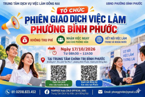 CƠ HỘI TÌM VIỆC LÀM TẠI NGÀY HỘI VIỆC LÀM PHƯỜNG BÌNH PHƯỚC NĂM 2026