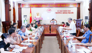 UBND phường Bình Phước đánh giá kết quả thực hiện công tác phòng chống thiên tai và tìm kiếm cứu nạn, triển khai nhiệm vụ trọng tâm năm 2026