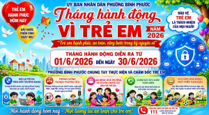 Phường Bình Phước chung tay thực hiện và chăm sóc trẻ em...
