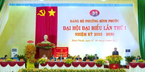 CHÀO MỪNG THÀNH CÔNG ĐẠI HỘI ĐẠI BIỂU ĐẢNG BỘ PHƯỜNG BÌNH PHƯỚC LẦN THỨ I, NHIỆM KỲ 2025-2030