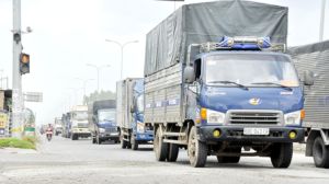 Lưu thông qua đường Võ Nguyên Giáp đã ổn định và trật tự