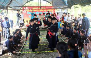 Làng dân tộc Tày… vào Xuân