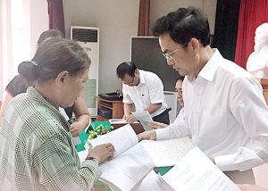 Tiếp công dân về vấn đề bất cập kéo dài trong đền bù, giải phóng mặt bằng dự án Nhà máy nước Nhơn Trạch