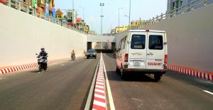 Thông xe tạm thời hầm chui ngã tư Tân Phong