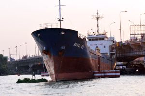 ​Tàu hàng trôi tự do đâm vào cầu Đồng Nai