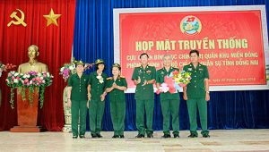 Gặp mặt cựu chiến binh Cục Chính trị Quân khu miền Đông và Phòng Chính trị Bộ CHQS tỉnh