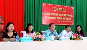 Đại biểu HĐND tỉnh tiếp xúc cử tri