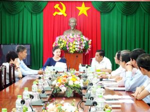 Phó Chủ tịch Ủy ban Trung ương MTTQ Việt Nam làm việc tại Đồng Nai