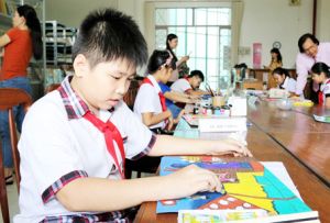 ​Vĩnh Cửu đoạt giải nhất hội thi kể chuyện, vẽ tranh