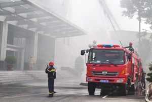 ​Diễn tập chữa cháy và cứu nạn, cứu hộ tại tòa nhà Sonadezi