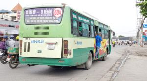 Xe buýt 604 nối tuyến đến Khu công nghiệp Sông Mây